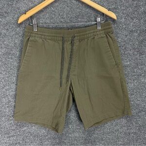 Volcom True To This Shorts Men’s M Green Soft Canvas Chino Stretch Drawstring